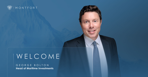 George Bolton, newly appointed Head of Maritime Investments at Ocean, pictured in a corporate welcome announcement.